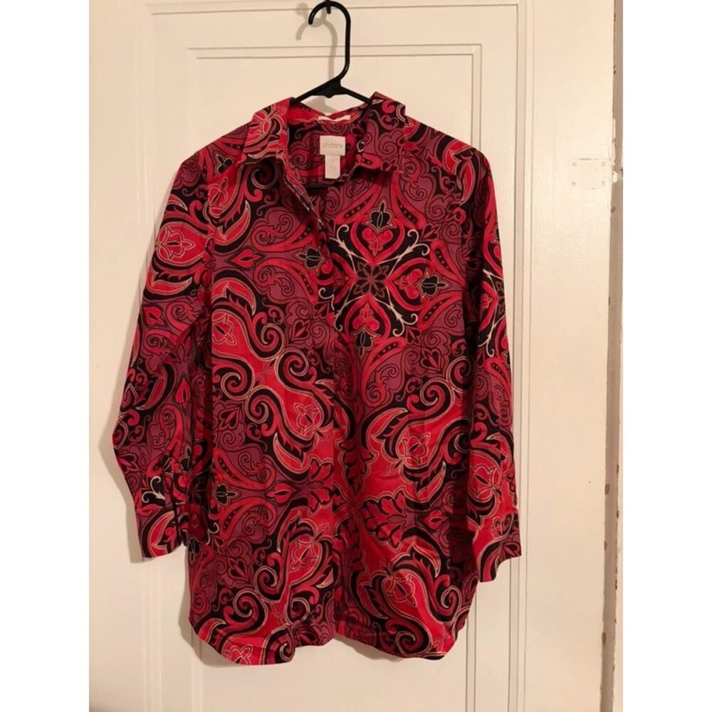 Men’s Chicos Button Down Dress Shirt